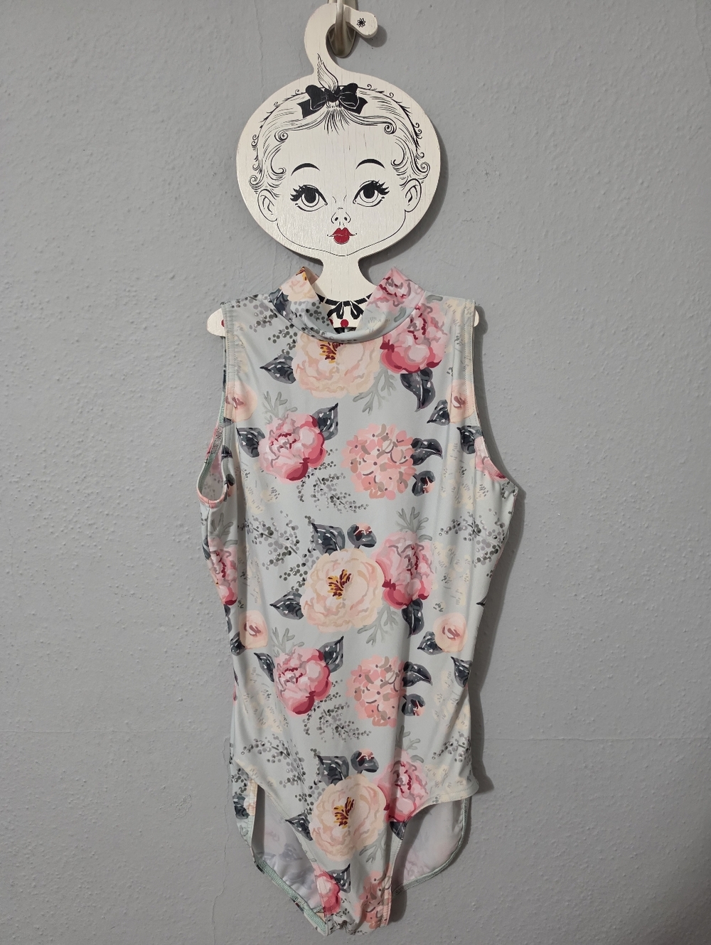 BP Designs Flower Leotard Bodysuit Size Large
